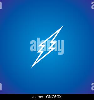thunder storm sign Stock Vector