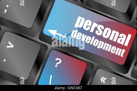 Keyboard key with enter button personal development vector . keyboard keys, keyboard button, keyboard icon Stock Vector