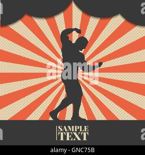 Sports background, vector illustration. Stock Vector