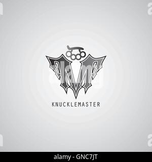 knuckle logo template Stock Vector