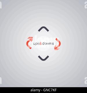 rotate arrow logo template Stock Vector