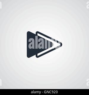 forward flat icon Stock Vector