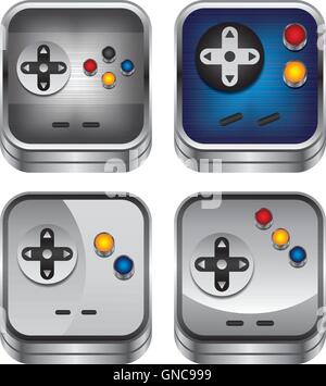 game console button Stock Vector