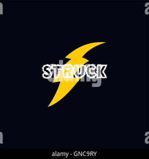 flash thunder bolt logo Stock Vector