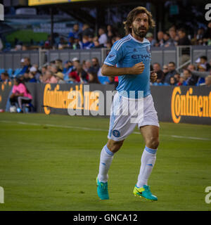 NYFC and Italy International Midfielder Andrea Pirlo Stock Photo