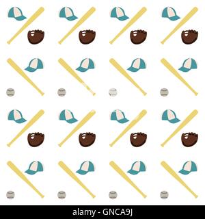 Sports seamless background, vector illustration. Stock Vector