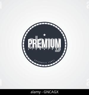 premium label theme Stock Vector