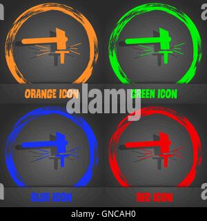Smithy tool icon green vector Stock Vector Image & Art - Alamy