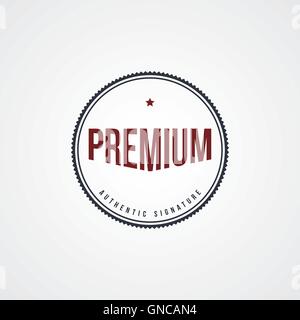 premium label theme Stock Vector