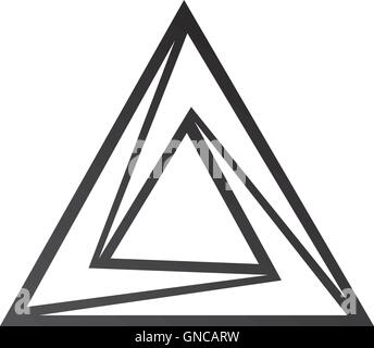 triangle art logotype theme Stock Vector