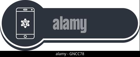 mobile phone banner template Stock Vector
