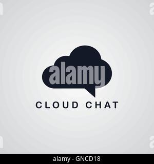 chat cloud theme Stock Vector