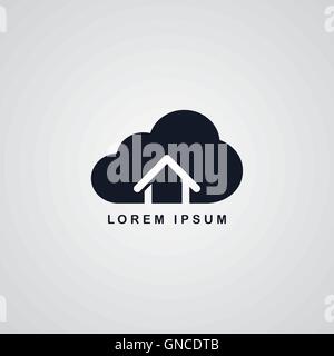 host cloud theme Stock Vector