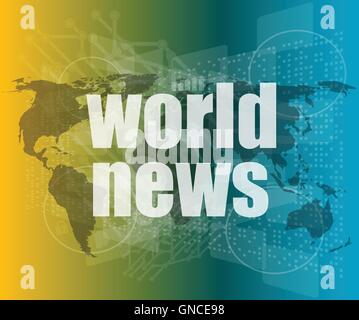 bad news words on newspaper over white background Stock Vector Image
