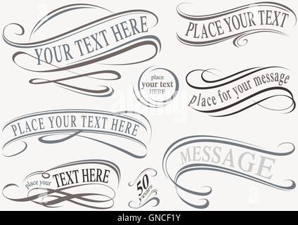 Calligraphic Design Elements Stock Vector