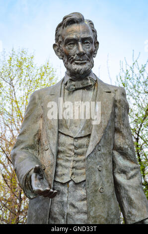 Statue of Grace Bedell and Abraham Lincoln Stock Photo