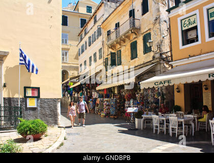 Old town of Corfu Stock Photo