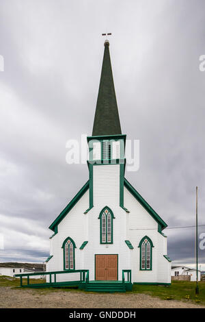 Our Lady Of The Snows Roman Catholic Church in Fogo, Fogo Island, Newfoundland and Labrador, Canada. Stock Photo