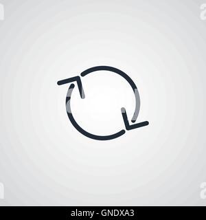 refresh flat icon Stock Vector