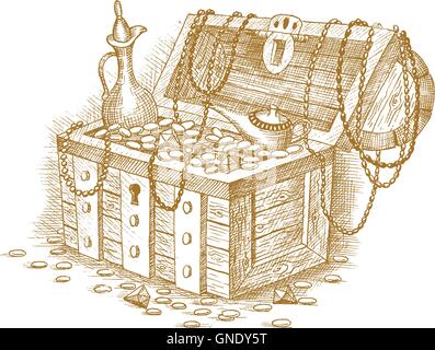 Treasure chest Stock Vector