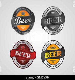 beer label theme Stock Vector