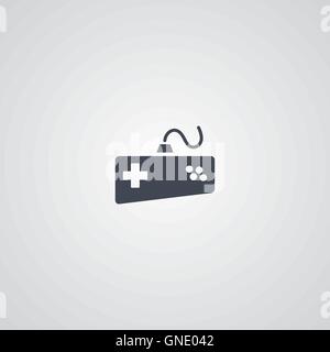 joystick theme logotype Stock Vector