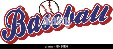 baseball league sport theme Stock Vector