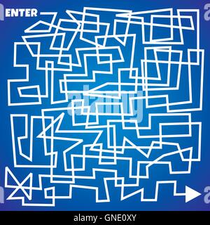 line maze business theme Stock Vector