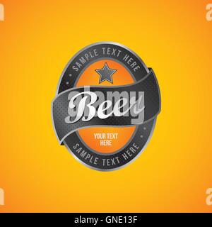 beer label theme Stock Vector