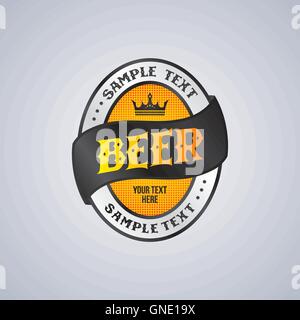 beer label theme Stock Vector