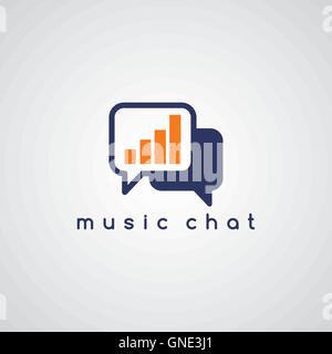 music equalizer chat theme Stock Vector