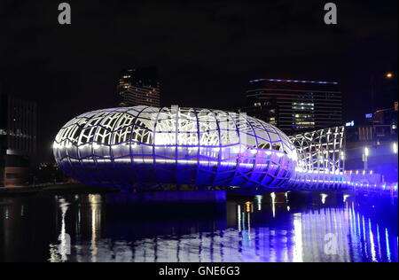 Contemporary architecture Webb Bridge in Melbourne Australia Stock Photo
