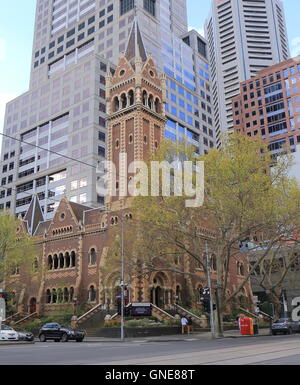 Historical St Michael’s Uniting Church in downtown Melbourne Australia Stock Photo