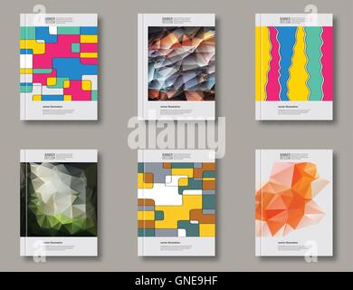 Set of abstract design templates. Stock Vector