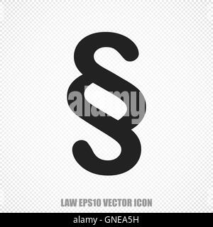 Law vector Paragraph icon. Modern flat design. Stock Vector