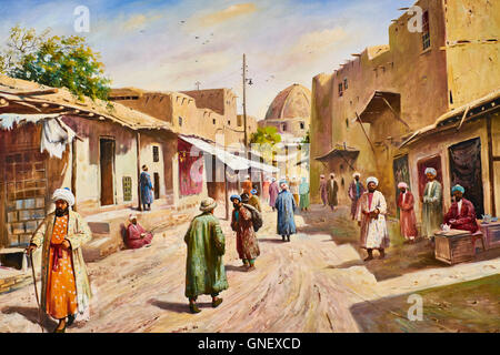 Uzbekistan, Tashkent, painting on Broadway avenue Stock Photo