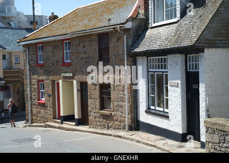 St Ives a seaside town in Cornwall England UK Cottages in the digey Stock Photo