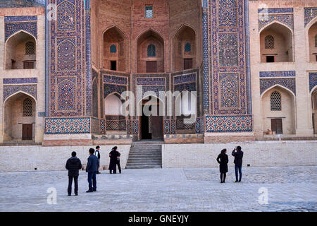 Uzbekistan, Bukhara, Unesco world heritage, Madrasah Mir I Arab Stock Photo
