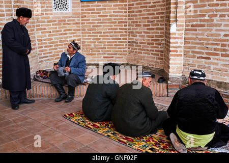 Uzbekistan, Fergana region, Kokand, capital of Khanat of Kokand, Mosque and Madrasah of Narbutabey Stock Photo