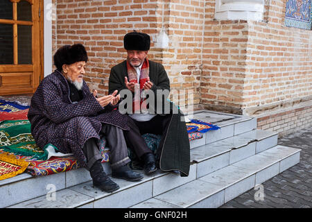 Uzbekistan, Fergana region, Kokand, capital of Khanat of Kokand, Mosque and Madrasah of Narbutabey Stock Photo