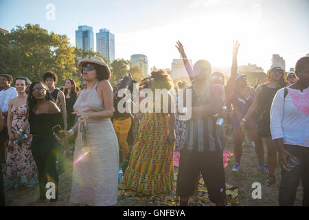 Performances and fans at AfroPUnk 2016 music and cultural festival Stock Photo