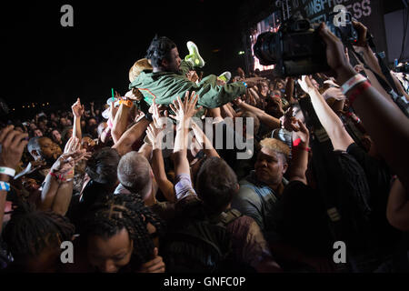 Performances and fans at AfroPUnk 2016 music and cultural festival Stock Photo
