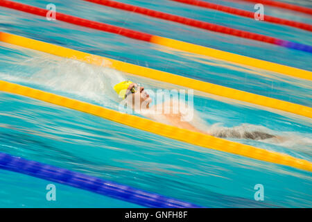 Berlin, Germany. 31st Aug, 2016. Mitchell Larkin from Australia swims 200m backstroke at the short course World Cup in Berlin, Germany, 31 August 2016. Photo: Gregor Fischer/dpa/Alamy Live News Stock Photo