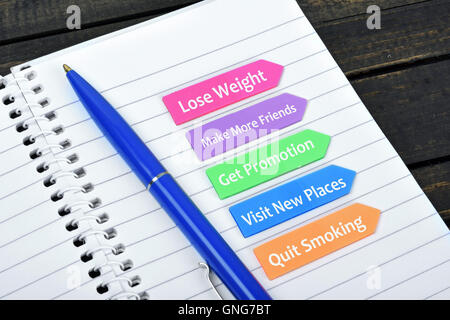 To do list on sticky colorful arrows Stock Photo
