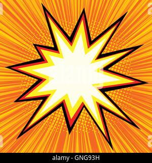 Explosion comics bubble Stock Vector