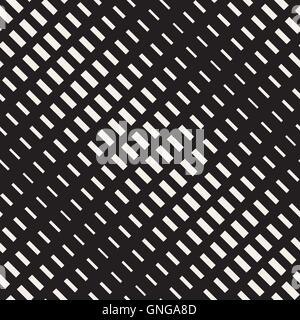 Vector Seamless Rectangle Halftone Diagonal Transition Geometric Pattern Stock Vector