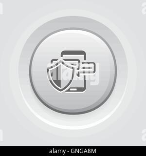 Safety Messaging Icon. Stock Vector