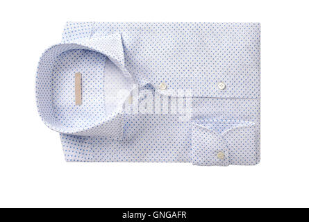 men shirt clothing isolated on white. Stock Photo