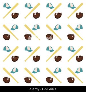 Sports seamless background, vector illustration. Stock Vector