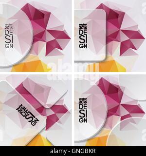 Colorful abstract design template Stock Vector